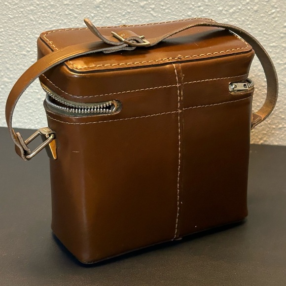 Vintage Genuine Cowhide Camera Storage Bag - Picture 3 of 6